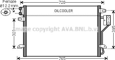 Prasco CR5106 - Конденсатор кондиционера avtokuzovplus.com.ua