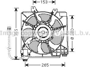Prasco CR7511 - Вентилятор, охлаждение двигателя autodnr.net