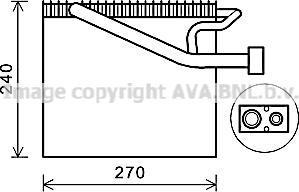 Prasco CRV125 - Испаритель, кондиционер avtokuzovplus.com.ua