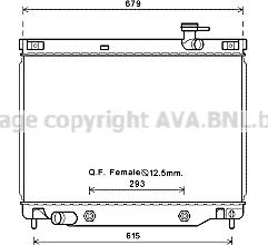 Prasco CT2040 - Радіатор, охолодження двигуна autocars.com.ua