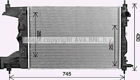 Prasco CT2072 - Радиатор, охлаждение двигателя avtokuzovplus.com.ua