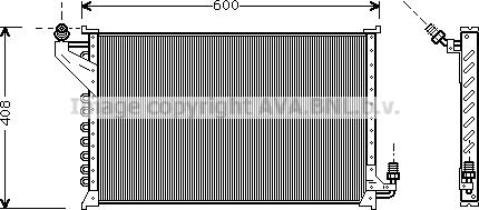 Prasco CT5021 - Конденсатор, кондиціонер autocars.com.ua
