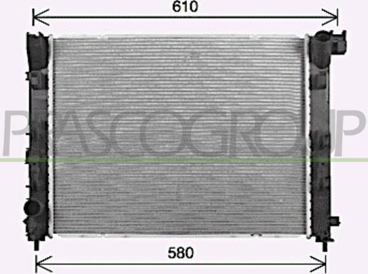 Prasco DA730R001 - Радіатор, охолодження двигуна autocars.com.ua