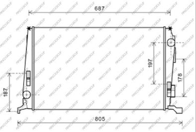 Prasco DA820R001 - Радиатор, охлаждение двигателя autodnr.net