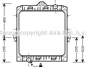 Prasco DF2002 - Радіатор, охолодження двигуна autocars.com.ua