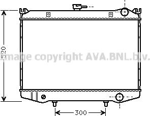 Prasco DN2064 - Радіатор, охолодження двигуна autocars.com.ua