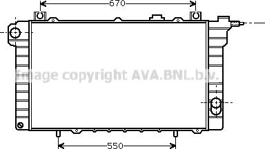 Prasco DN2110 - Радіатор, охолодження двигуна autocars.com.ua