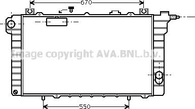 Prasco DN2111 - Радіатор, охолодження двигуна autocars.com.ua