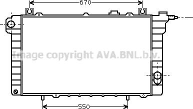 Prasco DN2112 - Радіатор, охолодження двигуна autocars.com.ua