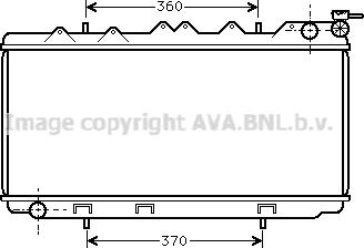 Prasco DN2114 - Радіатор, охолодження двигуна autocars.com.ua