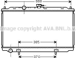 Prasco DN2224 - Радіатор, охолодження двигуна autocars.com.ua