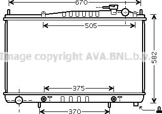 Prasco DN2232 - Радіатор, охолодження двигуна autocars.com.ua