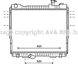 Prasco DN2418 - Радіатор, охолодження двигуна autocars.com.ua