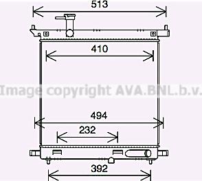 Prasco DN2441 - Радіатор, охолодження двигуна autocars.com.ua