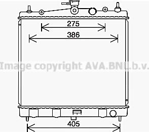 Prasco DN2454 - Радиатор, охлаждение двигателя avtokuzovplus.com.ua