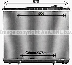 Prasco DN2464 - Радіатор, охолодження двигуна autocars.com.ua