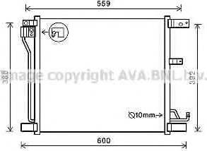 Prasco DN5401 - Конденсатор кондиционера avtokuzovplus.com.ua