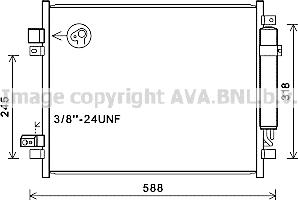 Prasco DN5428D - Конденсатор, кондиціонер autocars.com.ua
