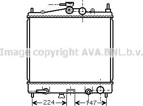 Prasco DNA2211 - Радиатор, охлаждение двигателя avtokuzovplus.com.ua