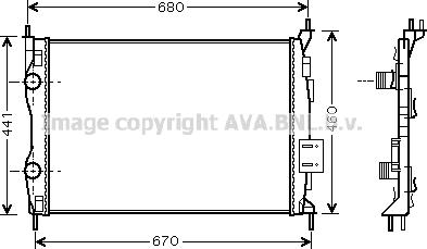 Prasco DNA2278 - Радиатор, охлаждение двигателя avtokuzovplus.com.ua