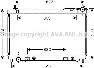 Prasco DNA2305 - Радиатор, охлаждение двигателя avtokuzovplus.com.ua