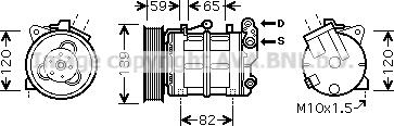 Prasco DNK315 - Компресор, кондиціонер autocars.com.ua