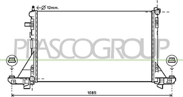 Prasco DS962R003 - Радиатор, охлаждение двигателя avtokuzovplus.com.ua