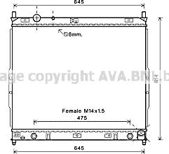 Prasco DW2121 - Радіатор, охолодження двигуна autocars.com.ua