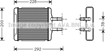 Prasco DWA6027 - Теплообмінник, опалення салону autocars.com.ua