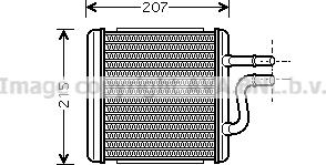 Prasco DW6060 - Теплообменник, отопление салона avtokuzovplus.com.ua