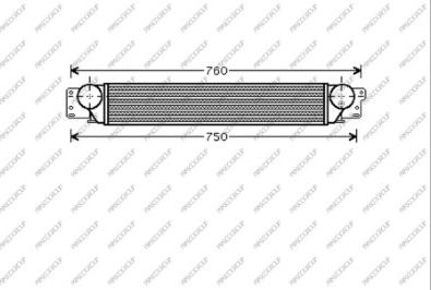 Prasco DW720N001 - Интеркулер, теплообменник турбины avtokuzovplus.com.ua