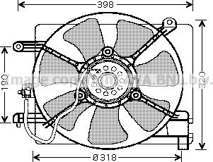 Prasco DW7515 - Вентилятор, охолодження двигуна autocars.com.ua