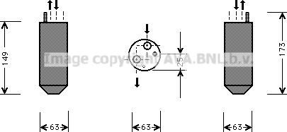Prasco DWD029 - Осушувач, кондиціонер autocars.com.ua