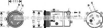 Prasco DWK038 - Компрессор кондиционера avtokuzovplus.com.ua