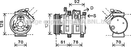 Prasco DWK099 - Компресор, кондиціонер autocars.com.ua