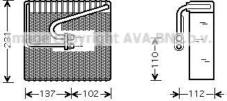 Prasco DWV058 - Випарник, кондиціонер autocars.com.ua