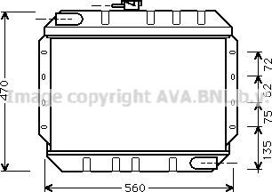 Prasco FD2065 - Радіатор, охолодження двигуна autocars.com.ua