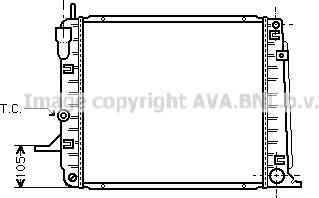 Prasco FD2192 - Радіатор, охолодження двигуна autocars.com.ua