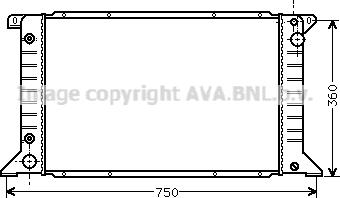 Prasco FD2200 - Радіатор, охолодження двигуна autocars.com.ua