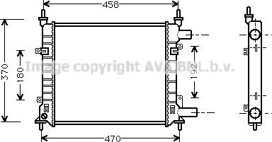 Prasco FD2257 - Радиатор, охлаждение двигателя avtokuzovplus.com.ua