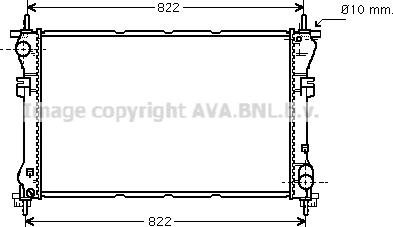 Prasco FD2320 - Радиатор, охлаждение двигателя avtokuzovplus.com.ua