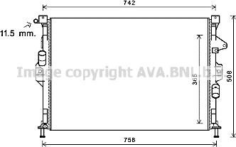 Prasco FD2581 - Радіатор, охолодження двигуна autocars.com.ua