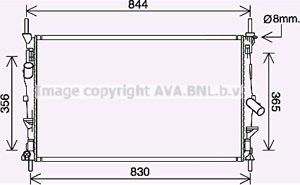 Prasco FD2628 - Радиатор, охлаждение двигателя avtokuzovplus.com.ua