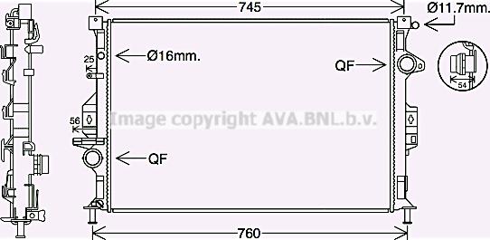 Prasco FD2639 - Радиатор, охлаждение двигателя autodnr.net