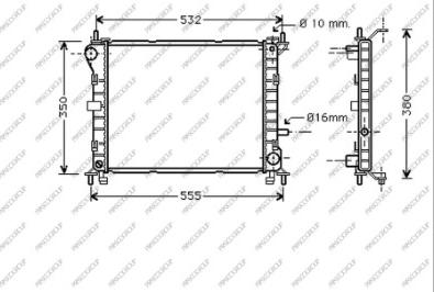 Prasco FD420R001 - Радиатор, охлаждение двигателя avtokuzovplus.com.ua