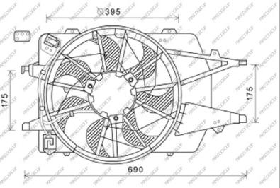 Prasco FD422F004 - Вентилятор, охолодження двигуна autocars.com.ua