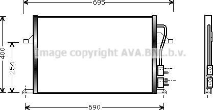 Prasco FD5259 - Конденсатор кондиционера avtokuzovplus.com.ua