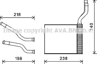 Prasco FD6465 - Теплообменник, отопление салона avtokuzovplus.com.ua