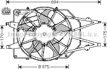 Prasco FD7508 - Вентилятор, охолодження двигуна autocars.com.ua