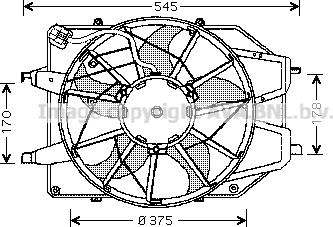 Prasco FD7509 - Вентилятор, охолодження двигуна autocars.com.ua